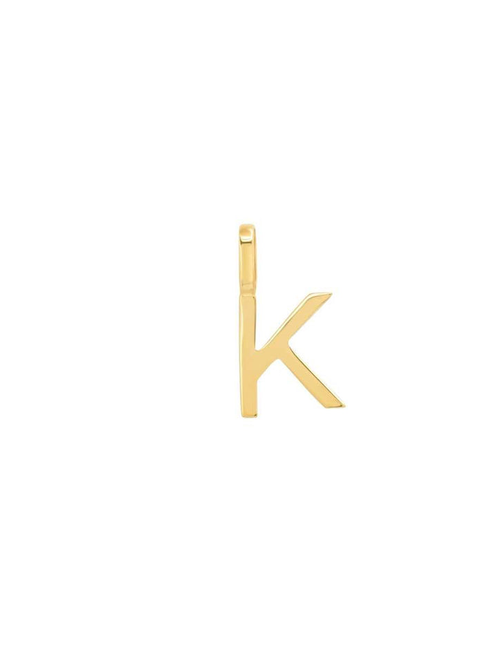14k initial charm - K