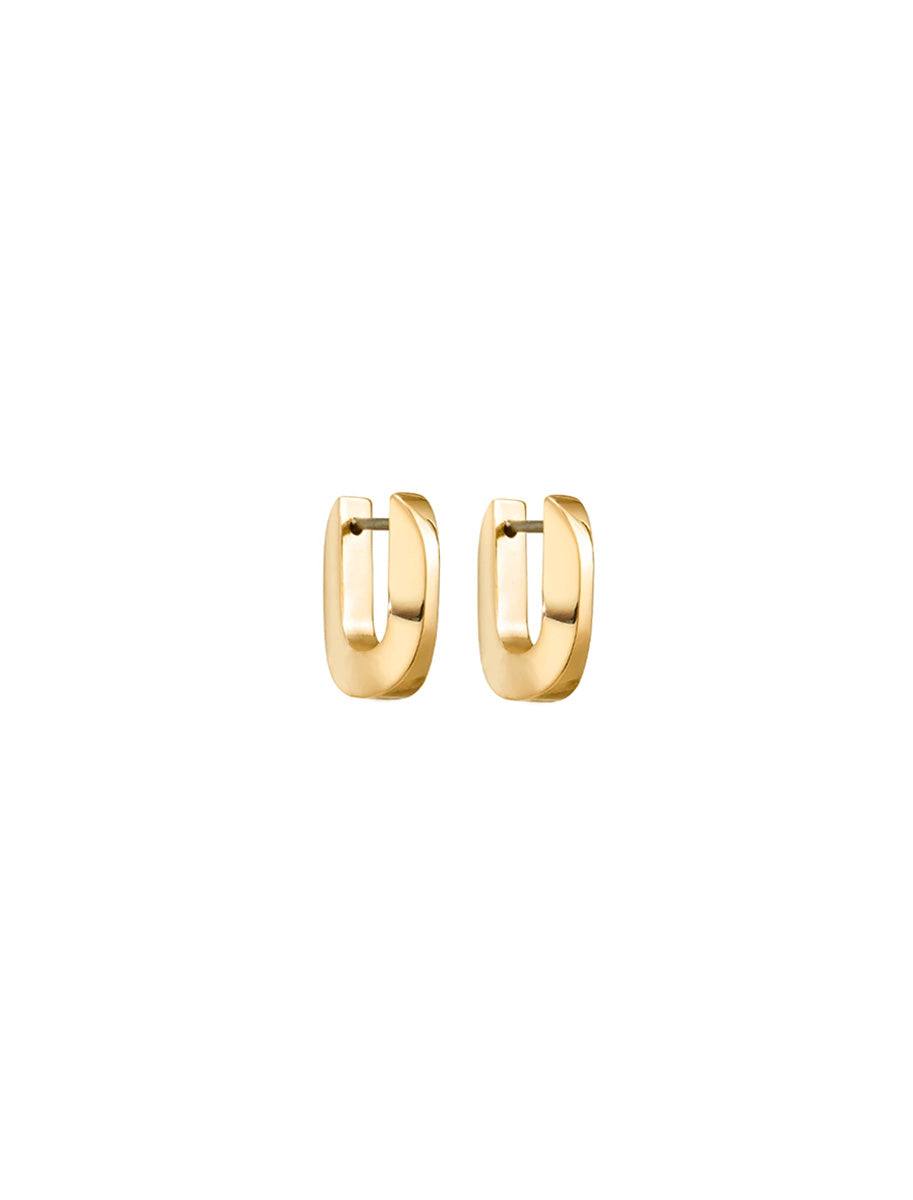 Toni Hinged Hoops - Small Gold