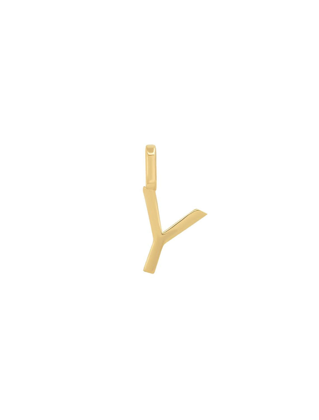 14k initial charm - Y