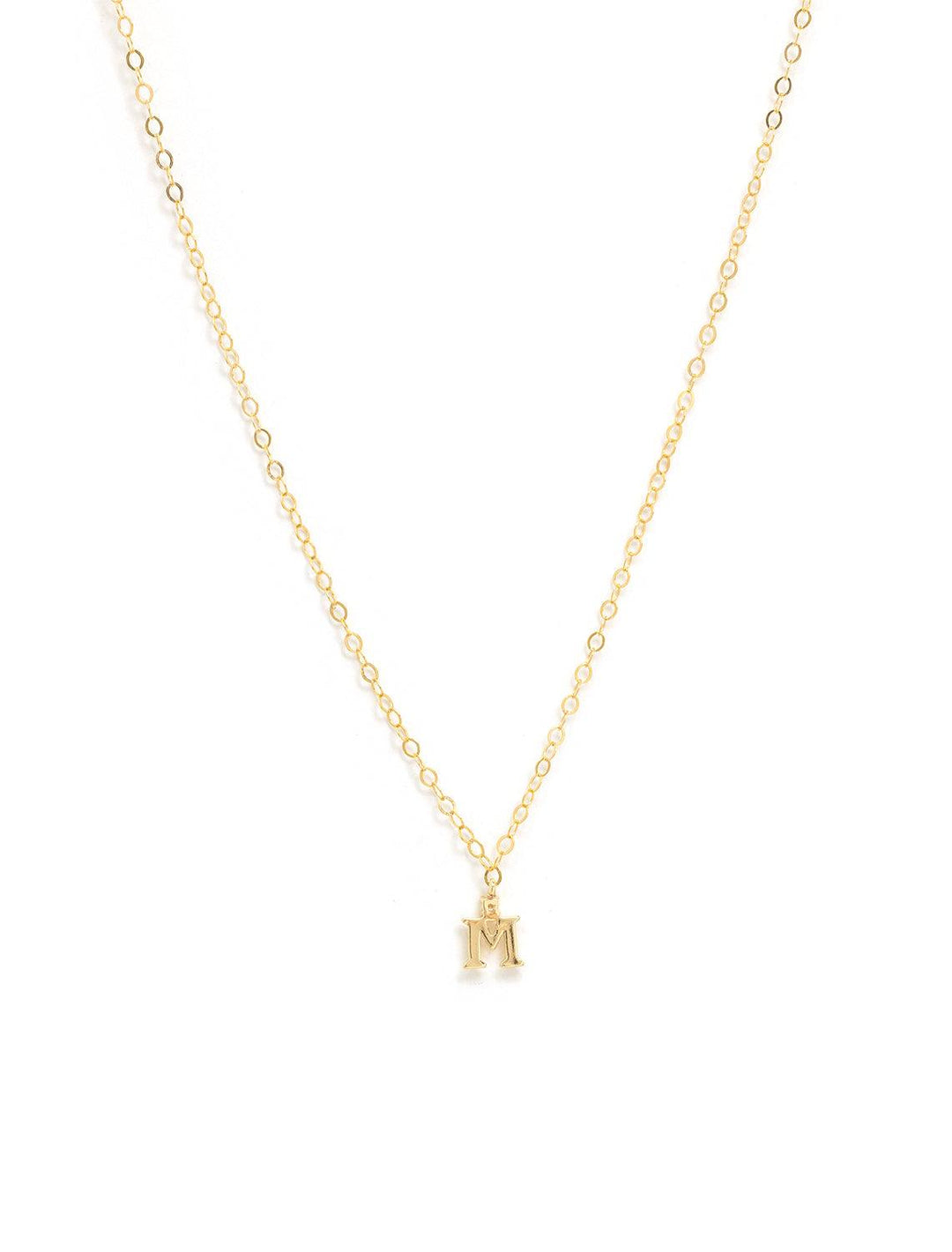 Marit Rae initial and cz necklace in gold | M - Twigs