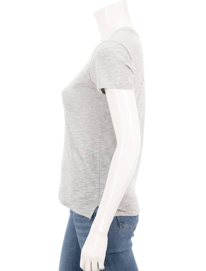 ATM slub school boy tee in heather grey - Twigs