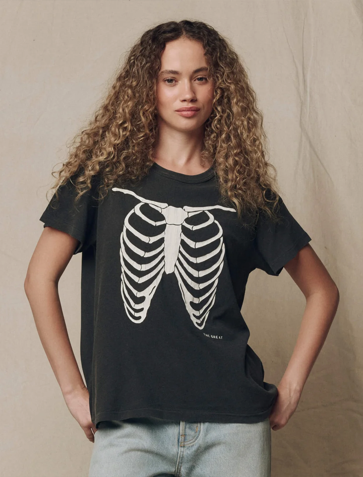 the boxy crew with skeleton graphic