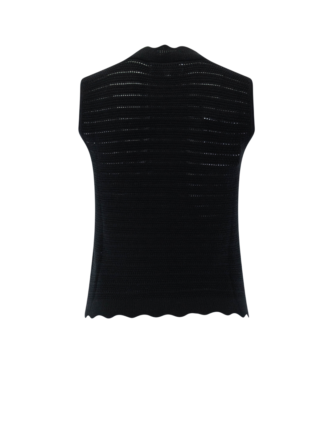remy knit vest in caviar