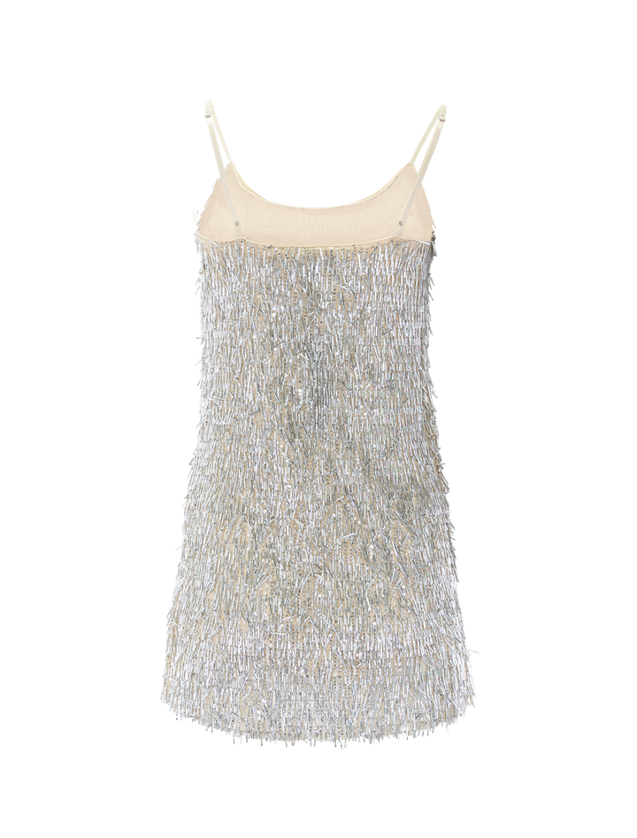 lissie dress in antique silver