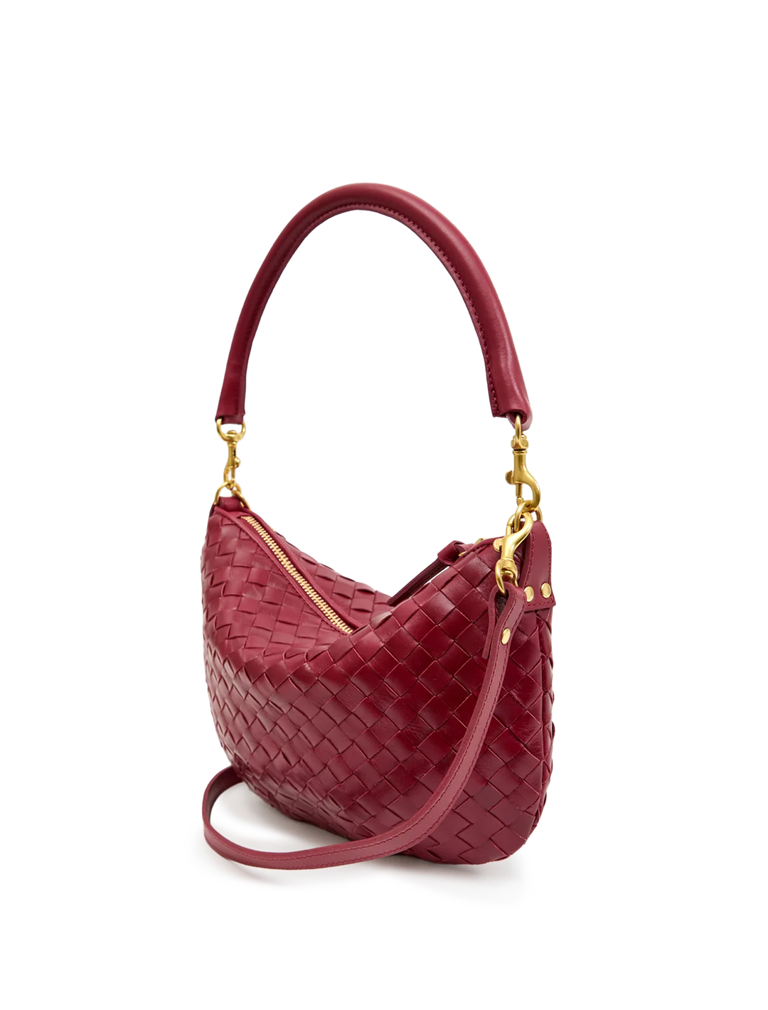 petit moyen messenger in garnet woven
