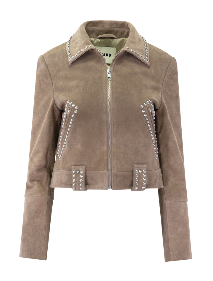 hugo suede jacket in dune