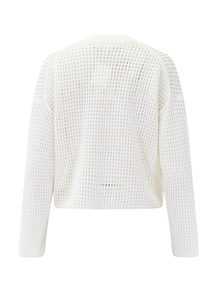 dana sweater in pearl