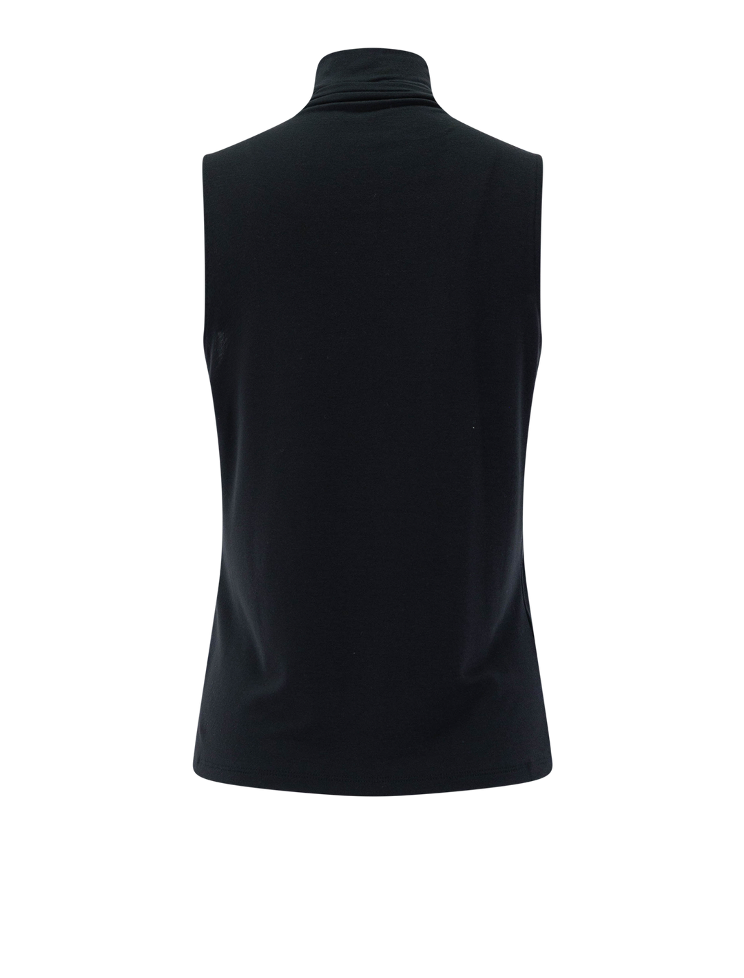 sleeveless turtleneck in black