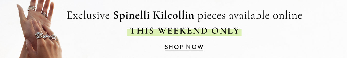 Exclusive Spinelli Kilcollin pieces available online, this weekend ony. Shop now.