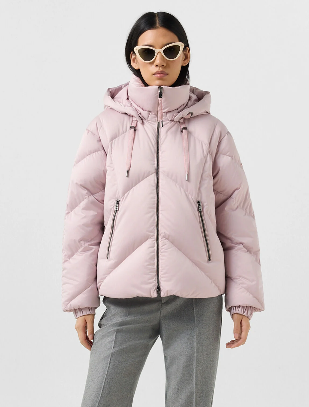 georgia down jacket in rosé