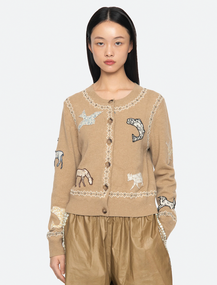 winslow craft cardigan in camel