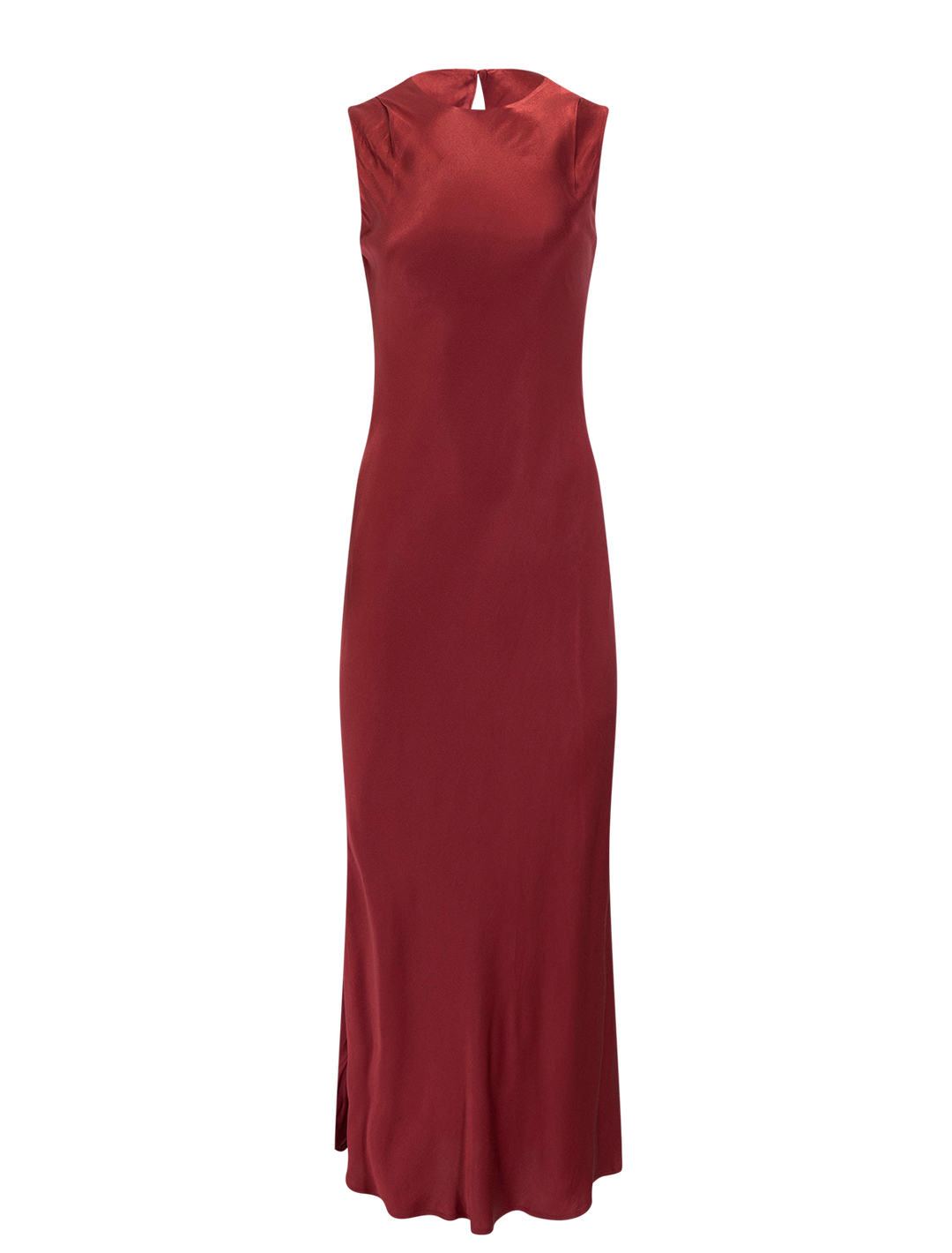 mira dress in crimson