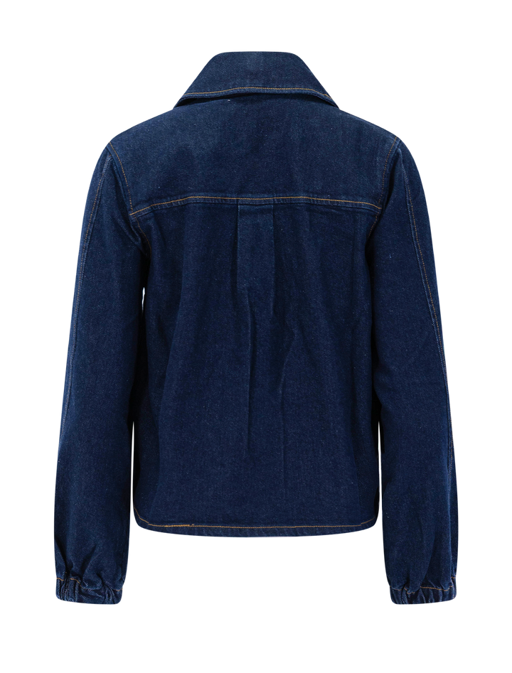 brooke denim jacket in rinse indigo
