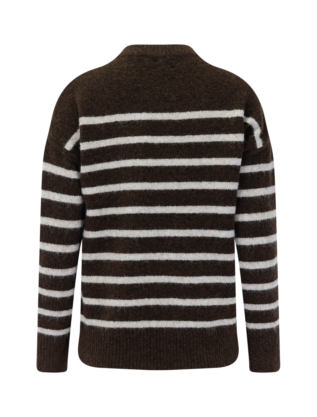 celeste pullover in chocolate almond stripe