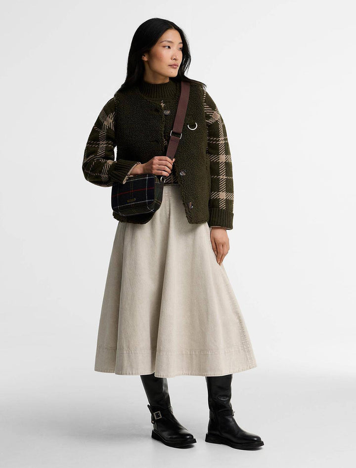 contine tartan mini crossbody bag