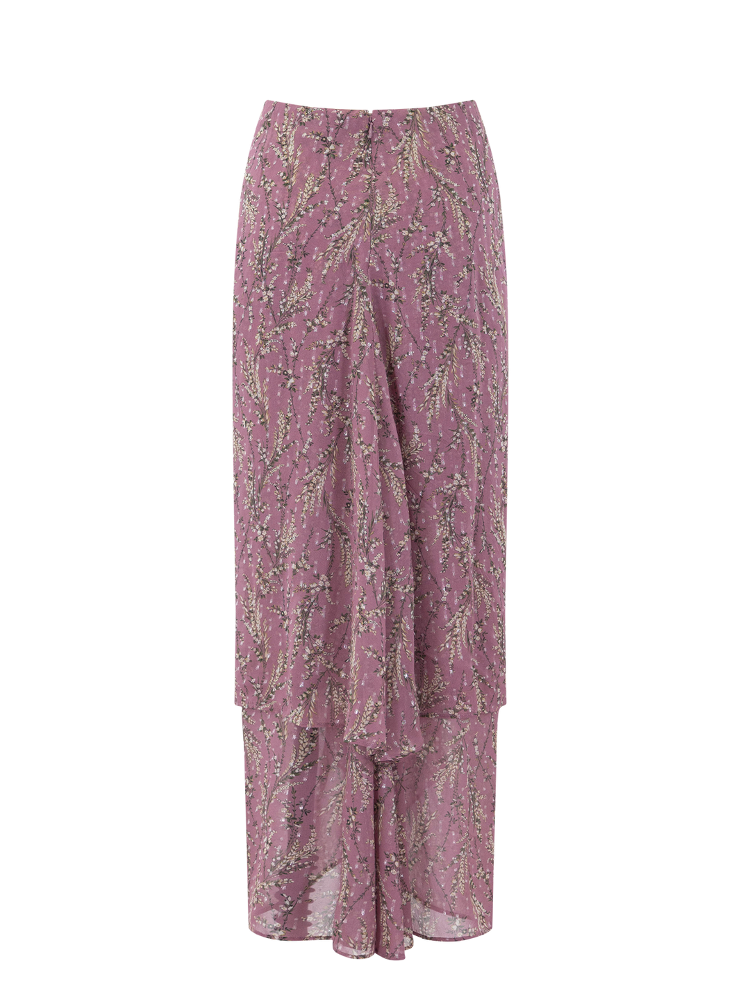sira skirt in orchid haze print