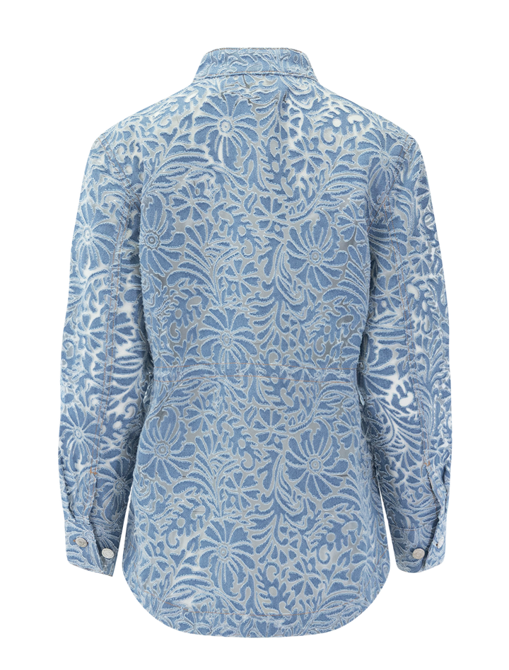 lane jacket with burnout floral