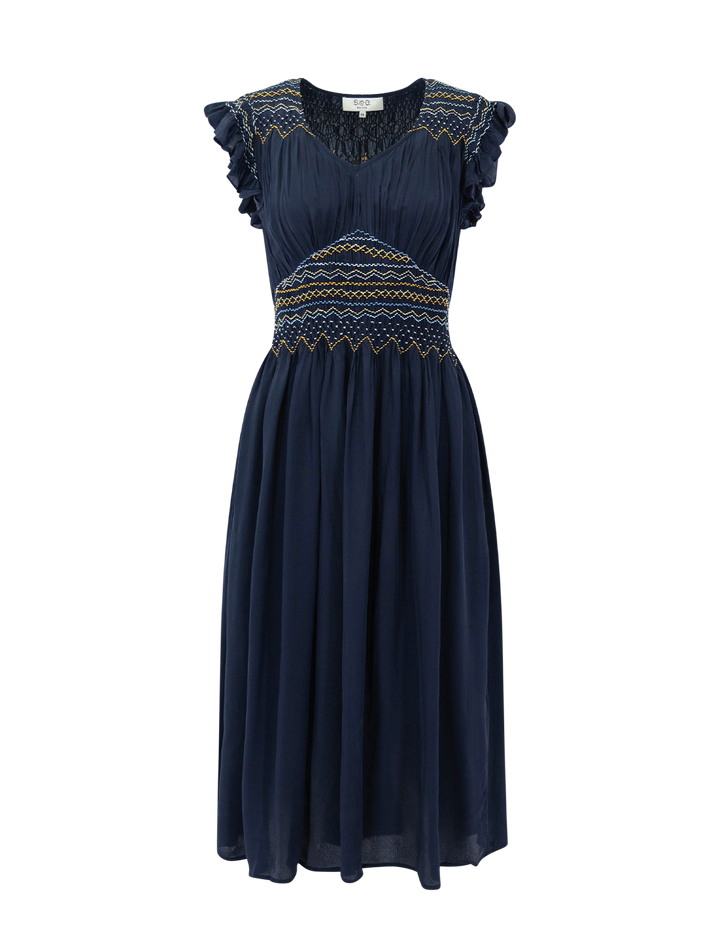 anthonia dress in navy