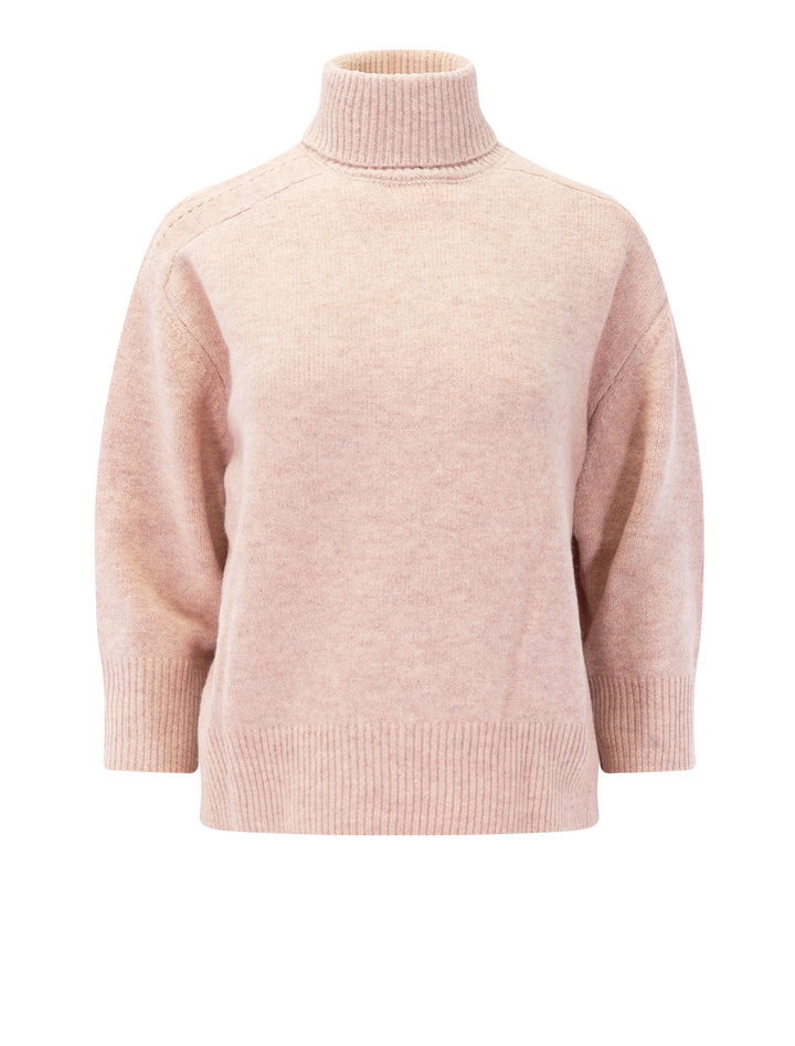 arlette sweater in powder pink