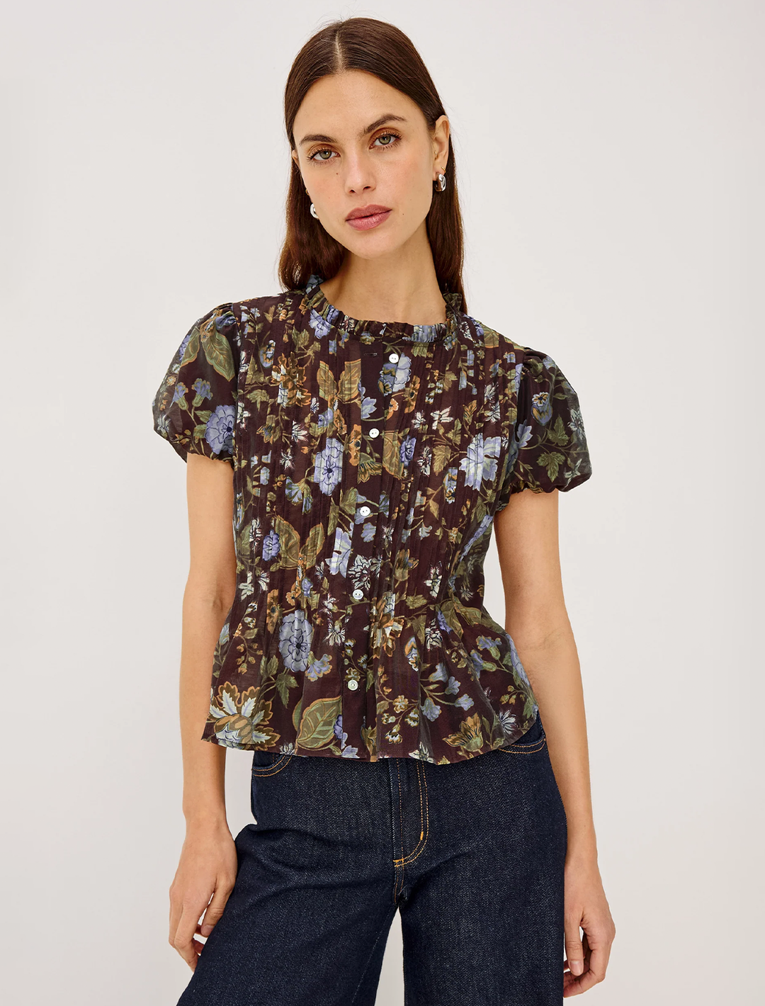 pepper top in willow print