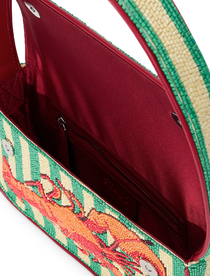 summer lobster tommy beaded bag