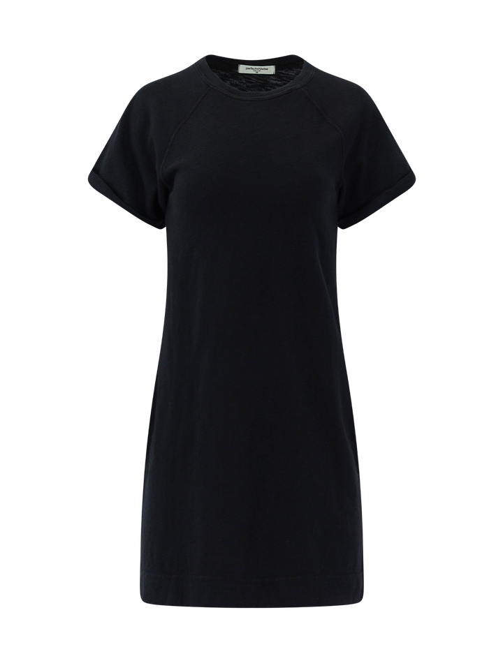 laurie japanese jersey dress in black
