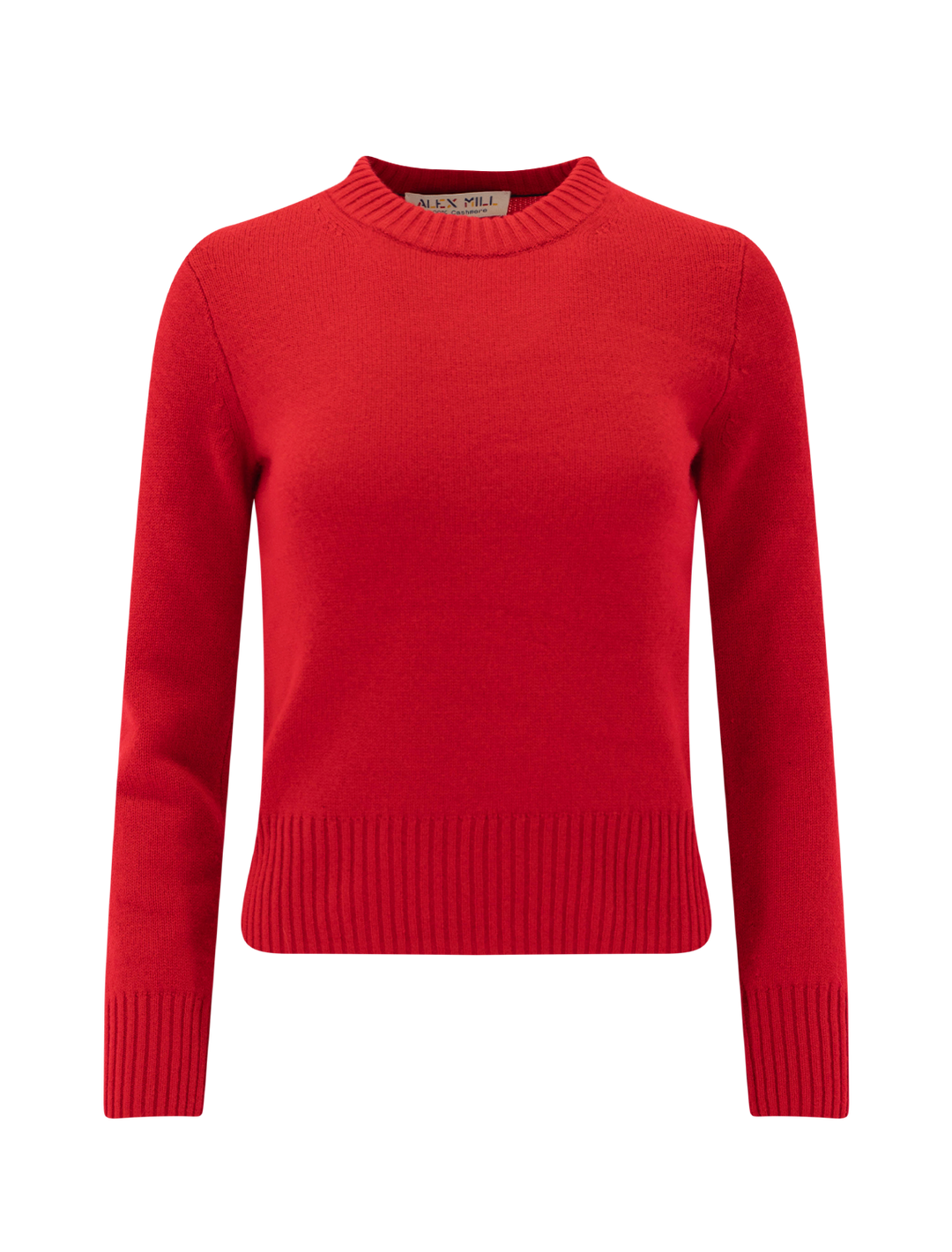 marais cashmere sweater in bright red