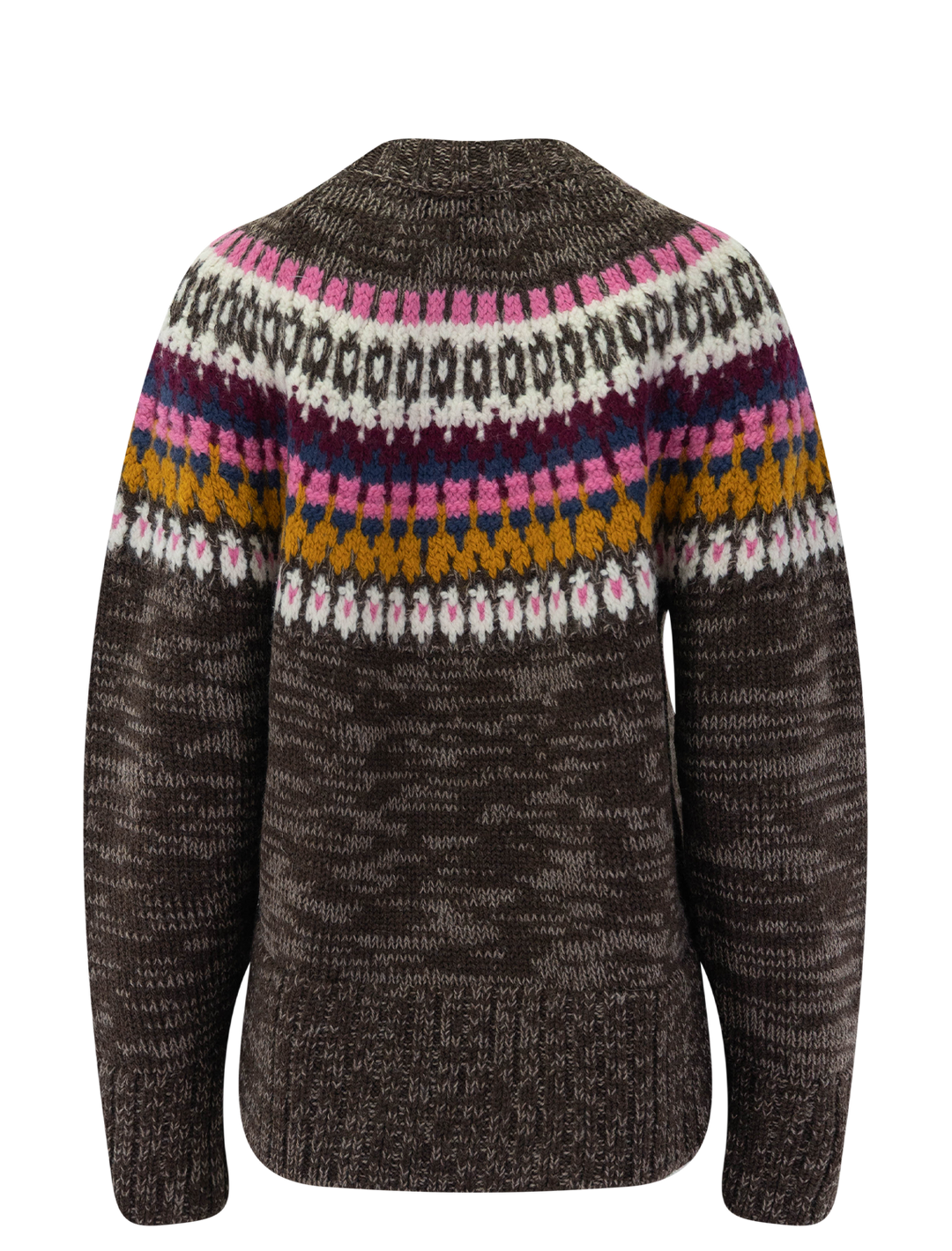oversized crewneck sweater in lopi melange