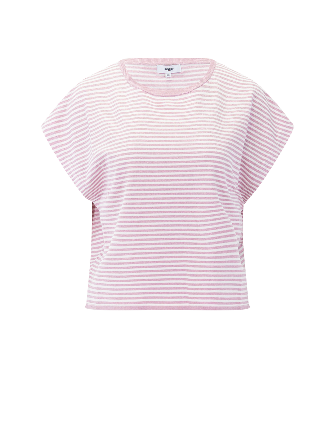 pimoni knit top in rose stripe
