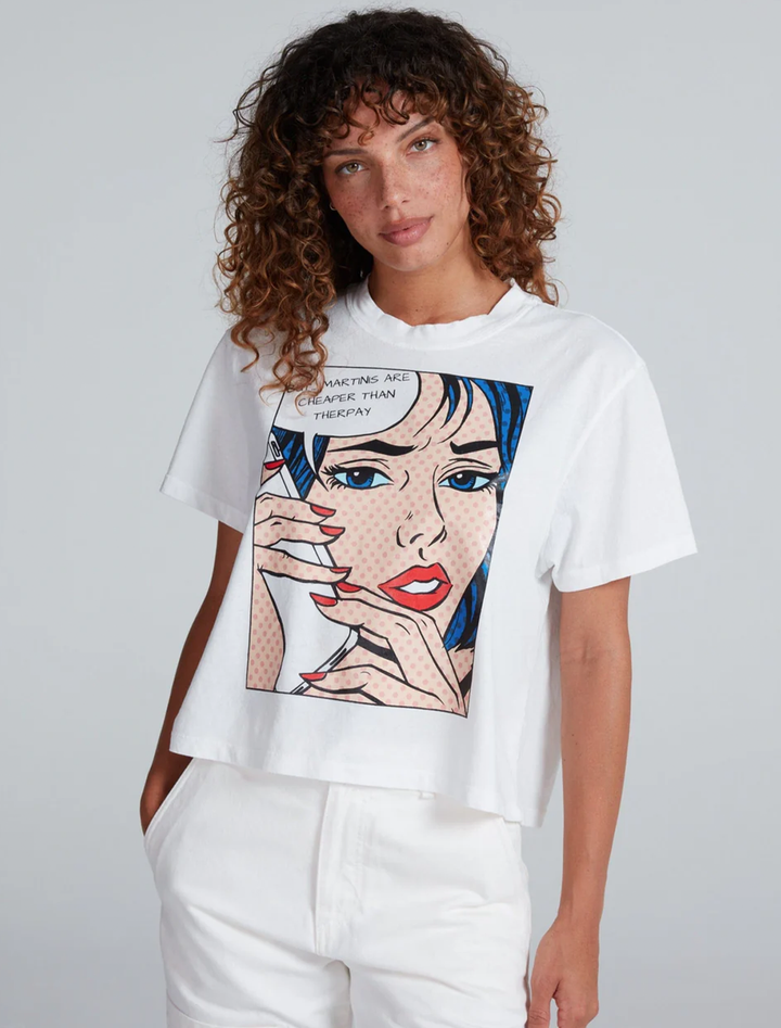 shrunken boy tee in martini comic