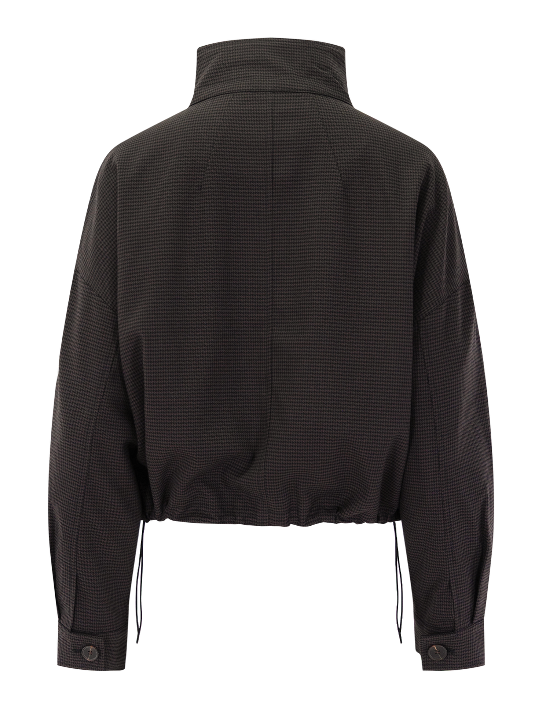 dollar jacket in chocolate houndstooth