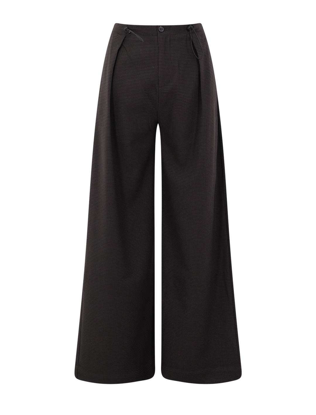 jet pants in chocolate houndstooth