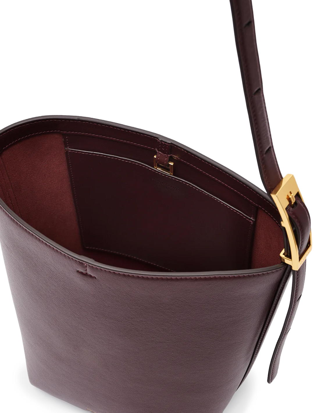 elly medium bucket bag in fig