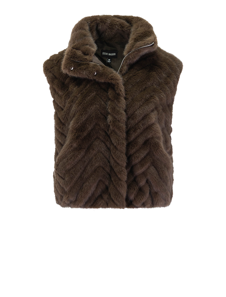 luxie vest in dark espresso