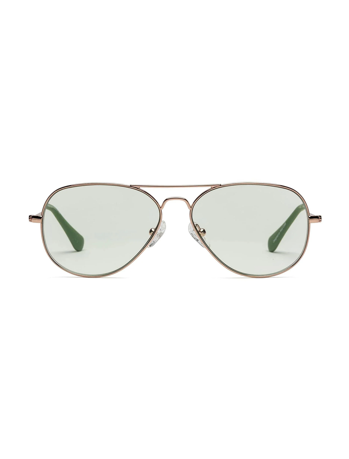 mabuhay in polished rose gold and green