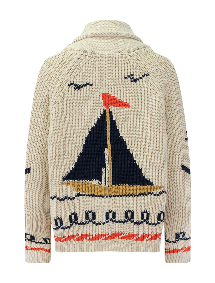 the sailboat lodge cardigan