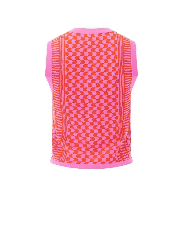 gablesi knit top in rose