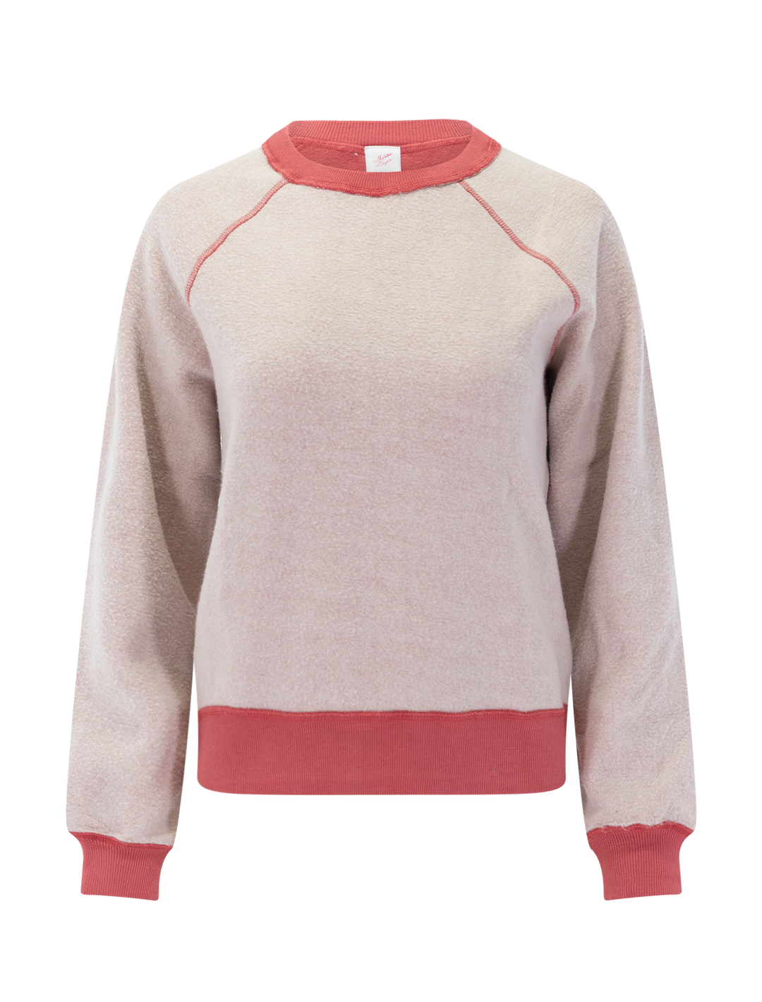 cloud 9 reversible fleece sweatshirt in dusk rose