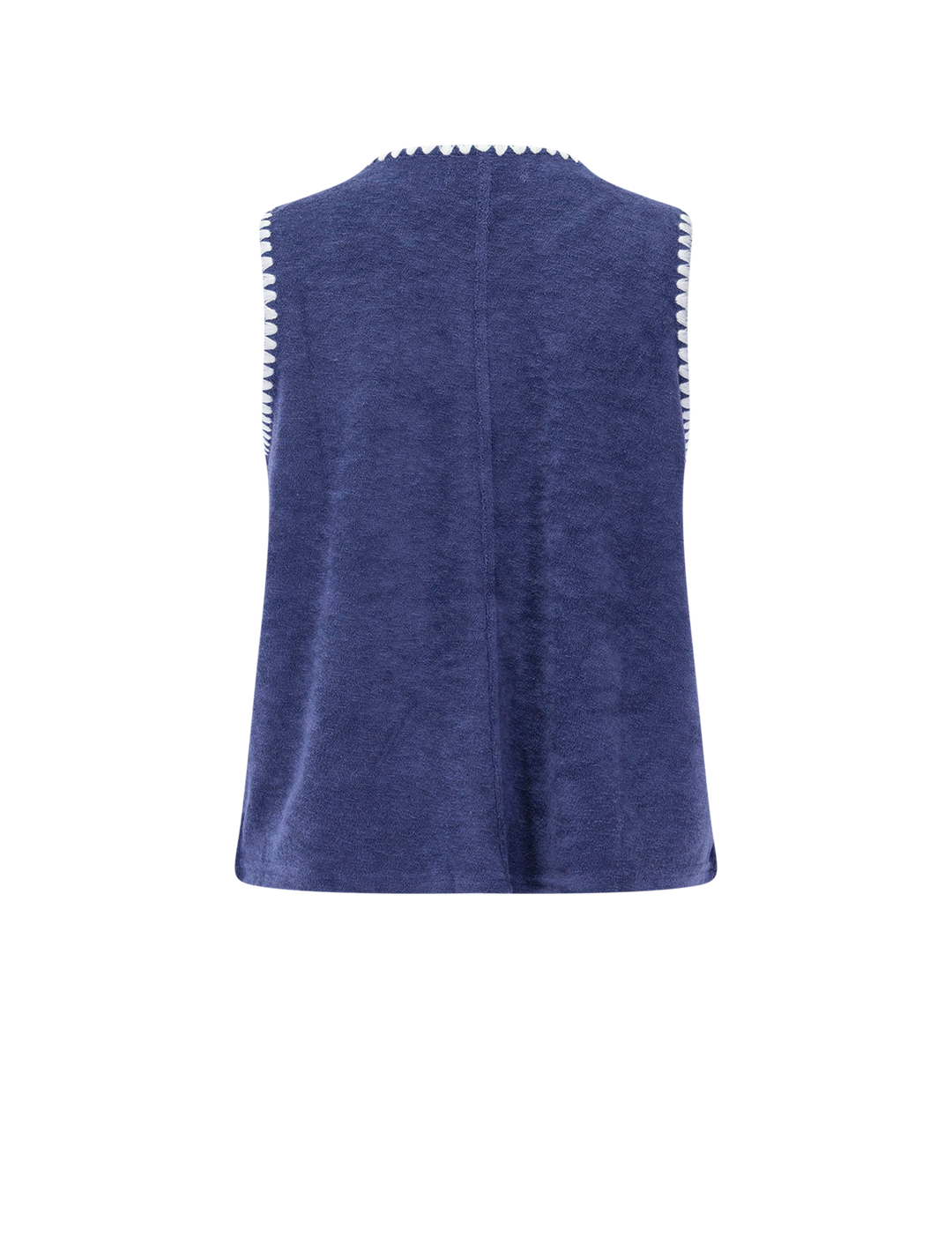 flip terry shell tank in bay blue