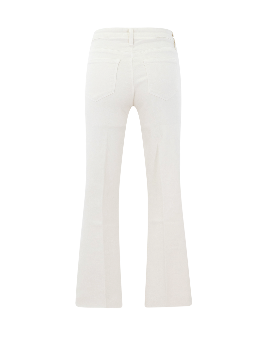 kendra high rise crop flare jeans in vintage white