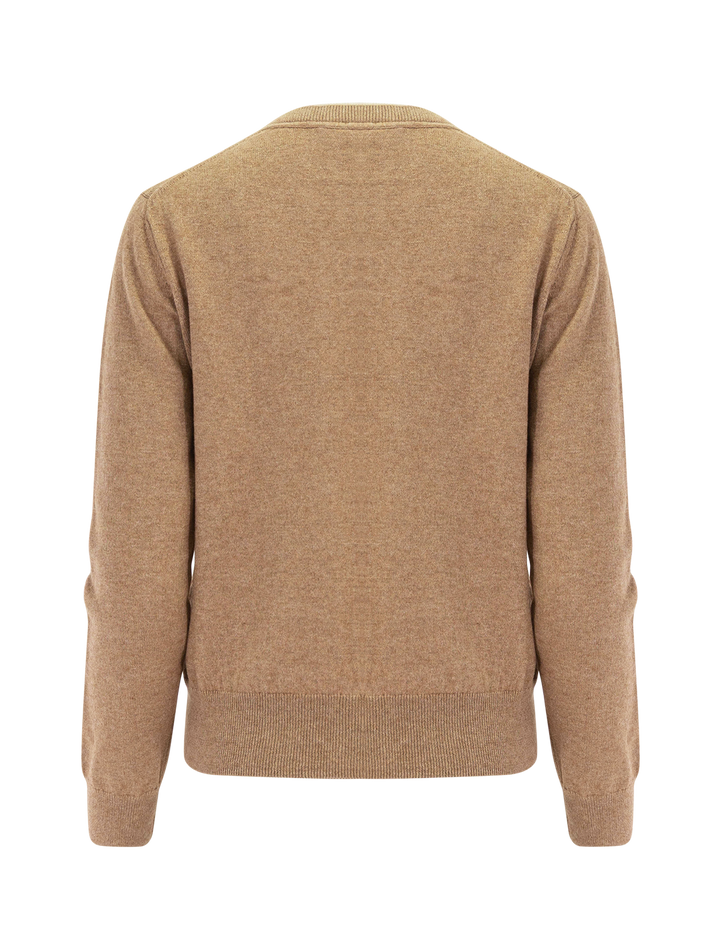 lanta pullover in camel and light grey