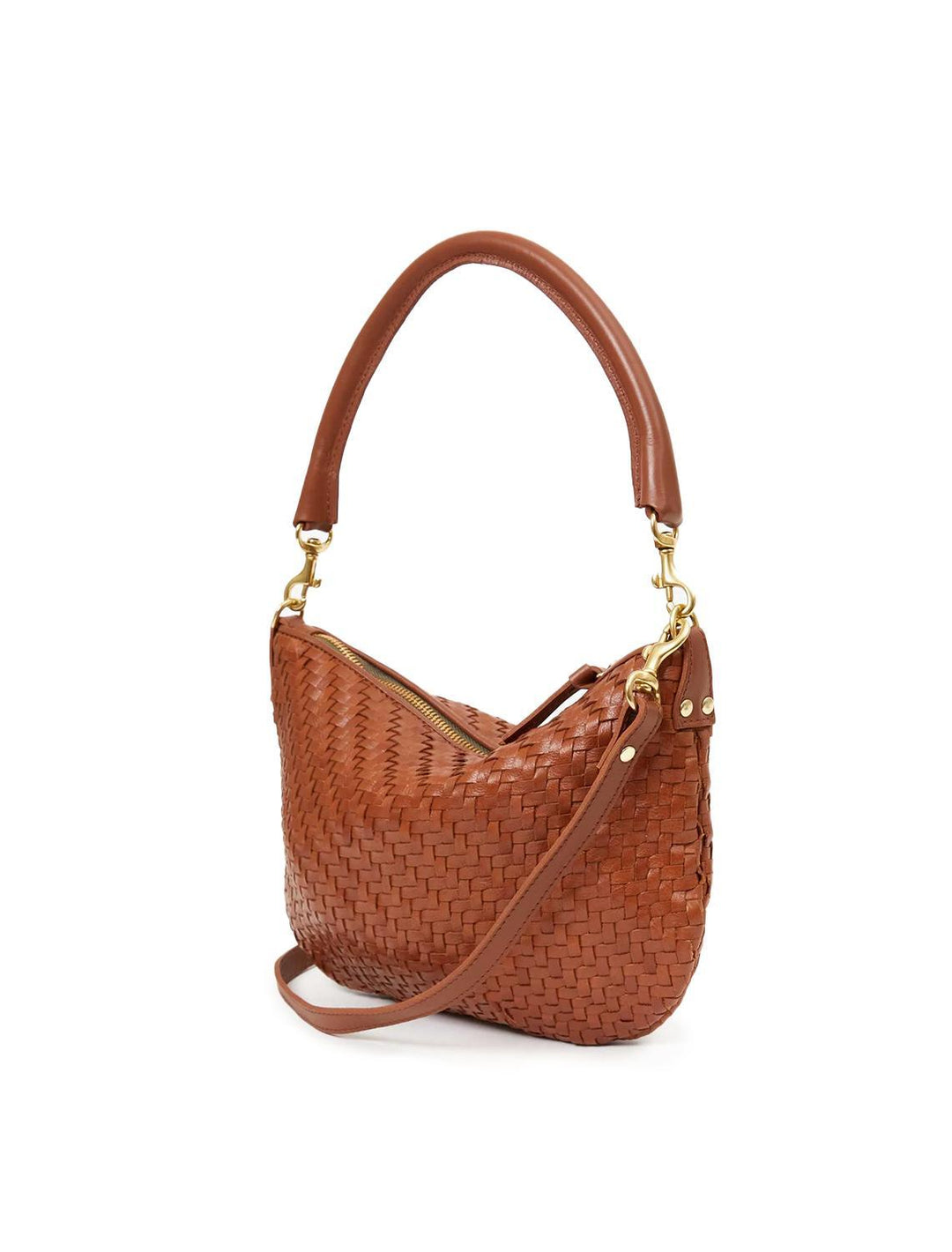 petite moyen in hazelnut woven zig zag