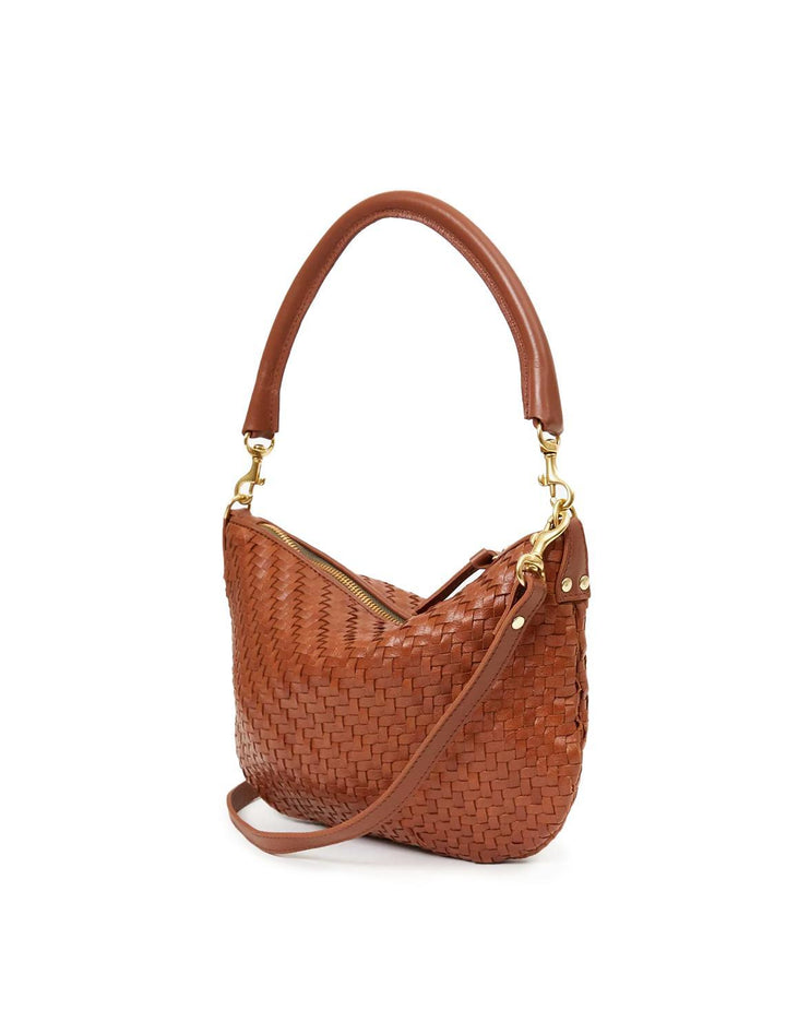 petite moyen in hazelnut woven zig zag