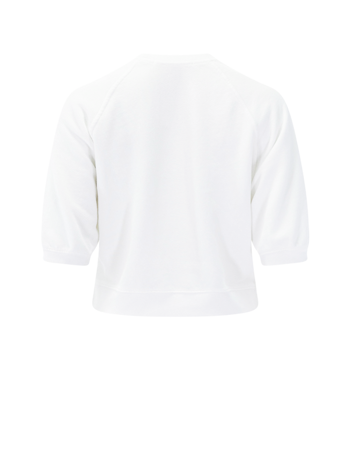 effie french terry sweatshirt in white