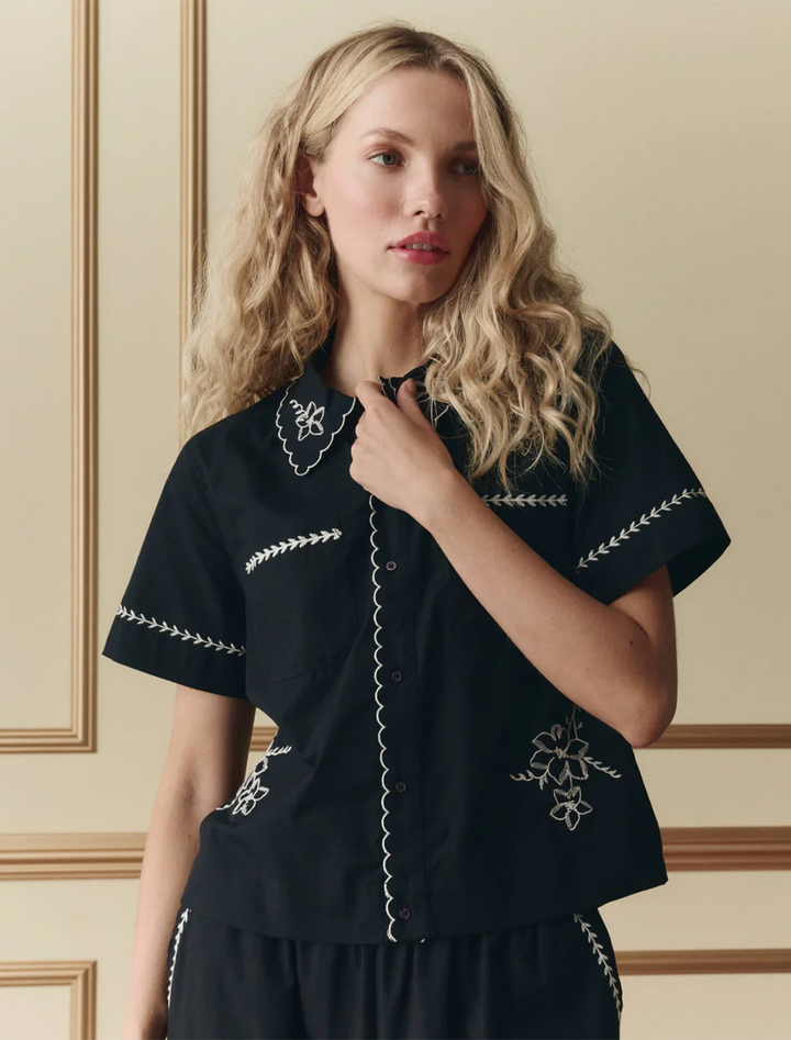 the bowling shirt with hanky panky embroidery
