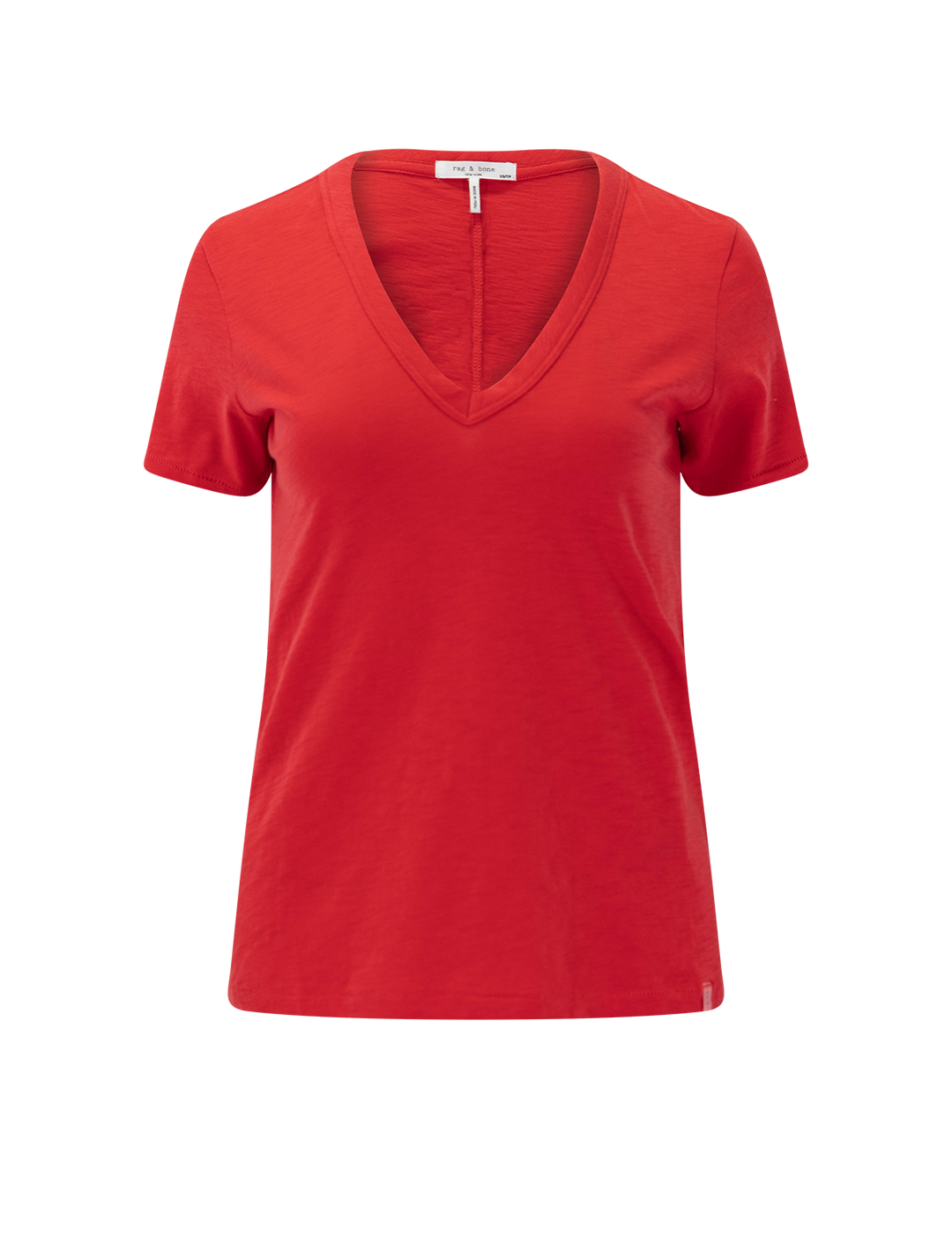 slub tee in red