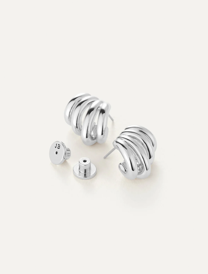 monroe earrings in silver