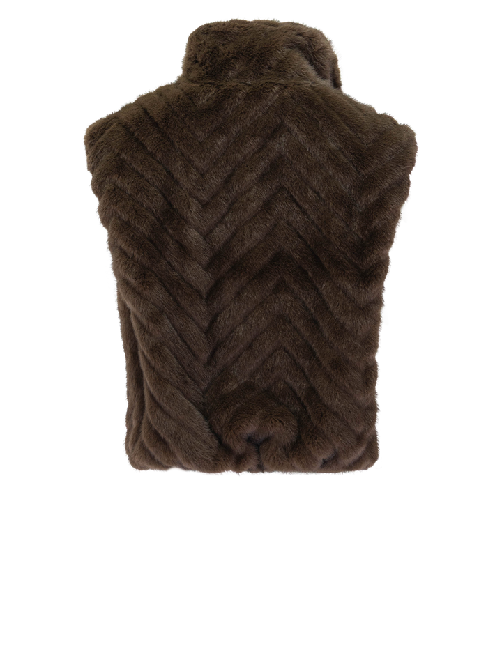 luxie vest in dark espresso