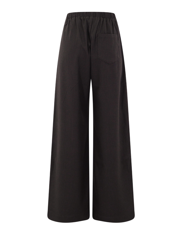 jet pants in chocolate houndstooth