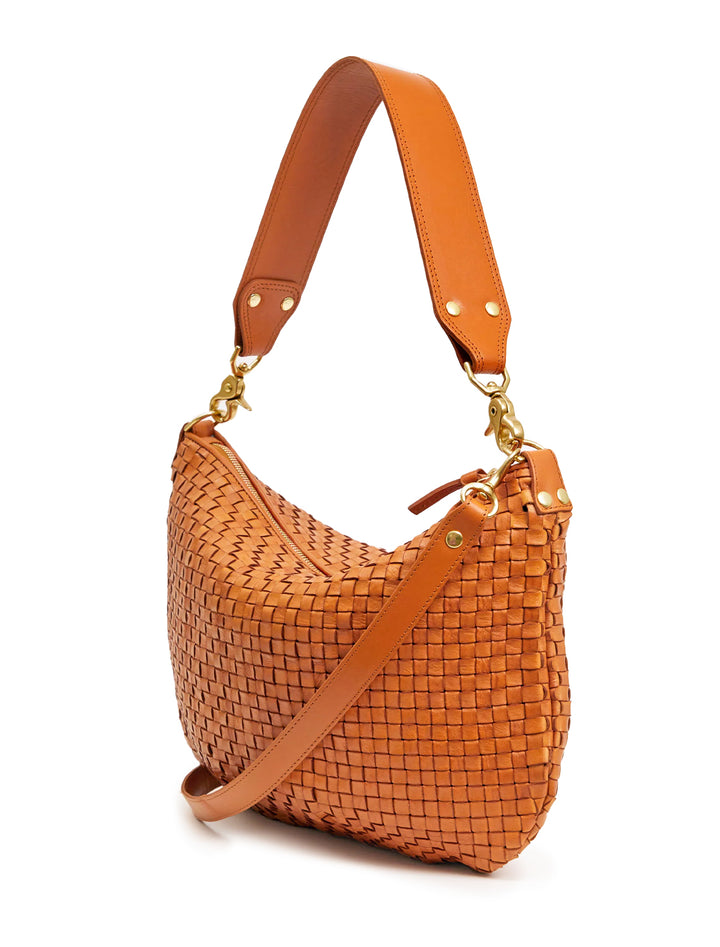 moyen messenger in natural woven checker
